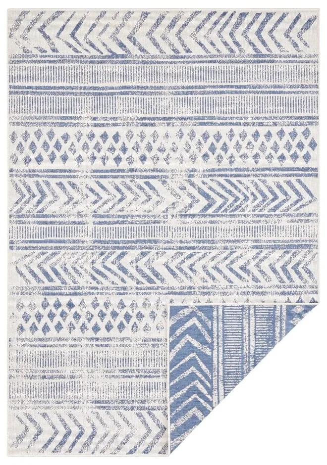 Modro-krémový vonkajší koberec NORTHRUGS Biri, 200 x 290 cm