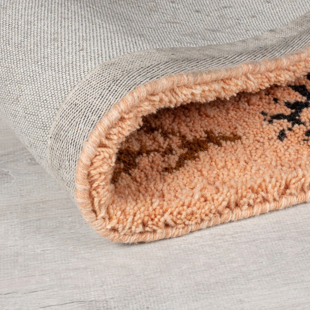 Kusový koberec Moroccan Sahara Shaggy, 200x290, oranžová, obývacia izba, Flair Rugs