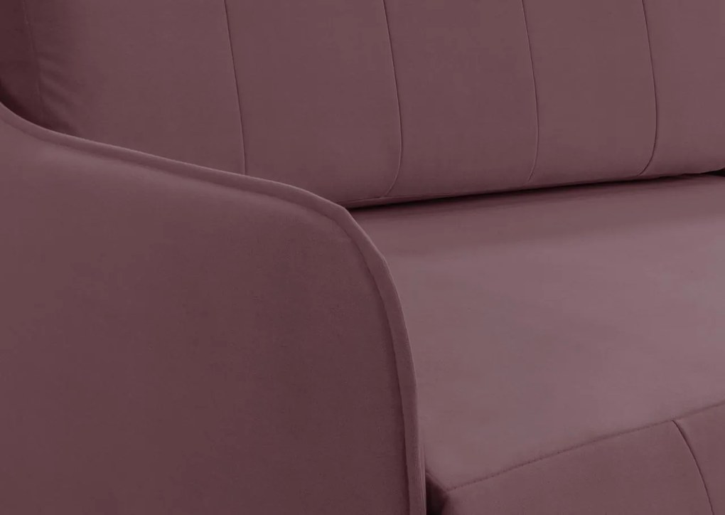 Rozkládací pohovka GALA Tmavě Růžová