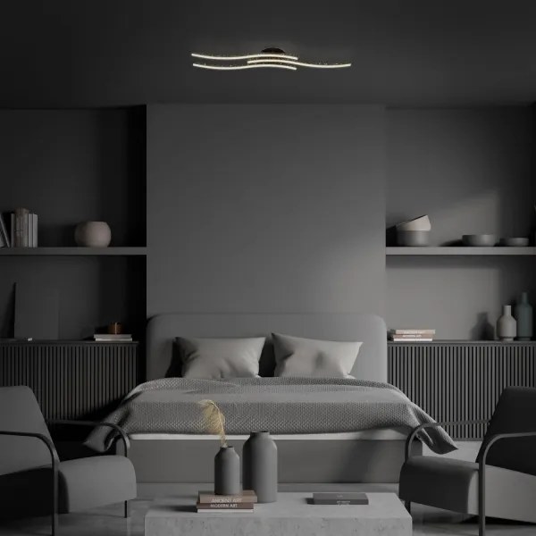 Brilo - LED Stropné svietidlo LED/19W/230V 3000K čierna