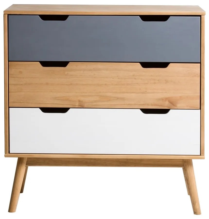 Komoda z masívneho borovicového dreva Marckeric Cusco, šírka 80 cm