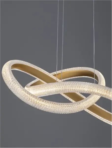 LED luster Medora A 75.5 zlaté