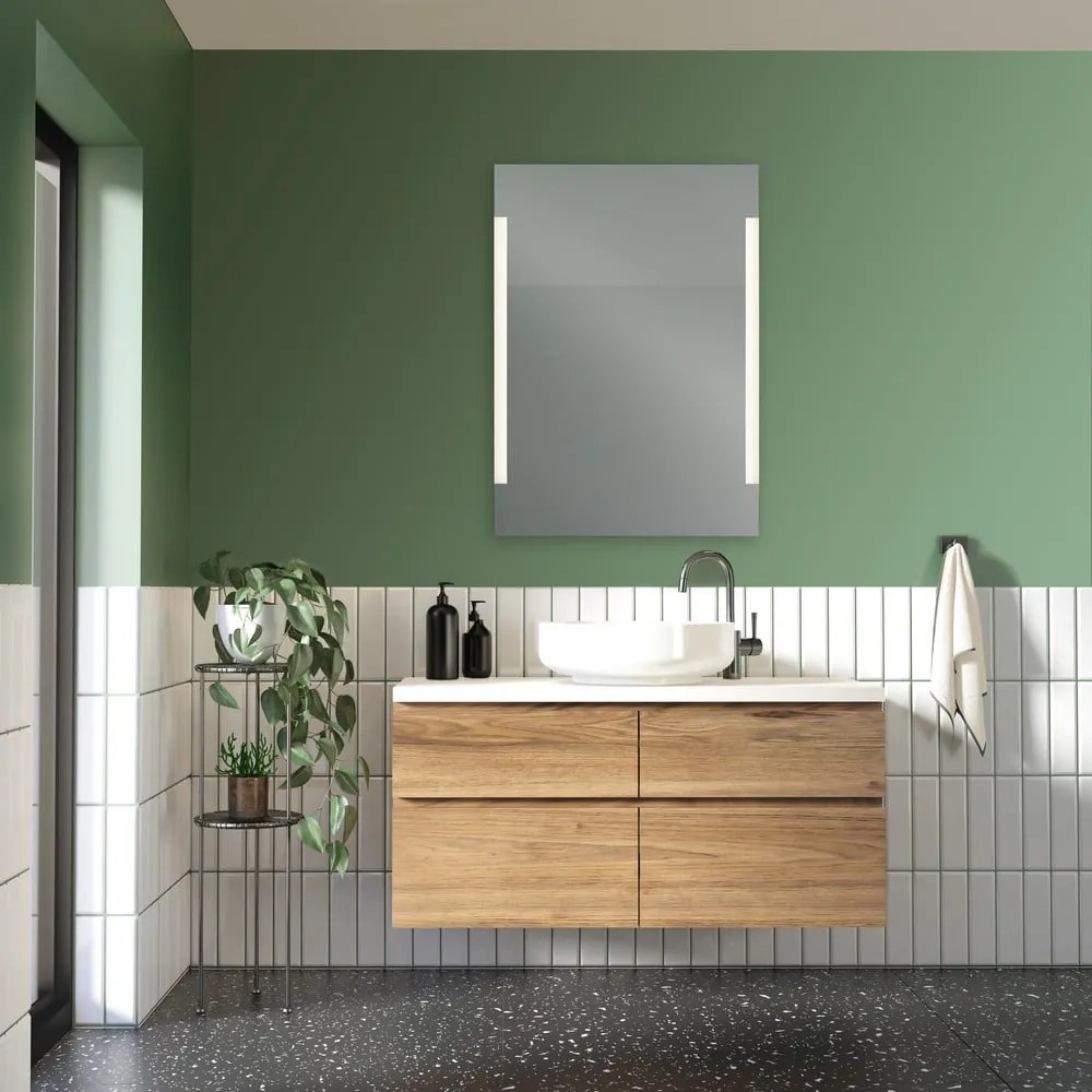 Nástenné zrkadlo s osvetlením 50x70 cm Lucia – Mirrors and More