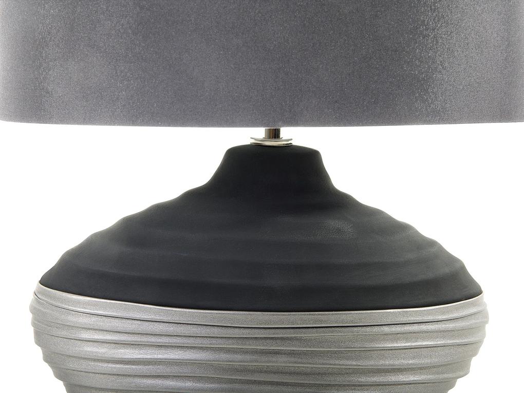 Sivá pracovná stolná lampa LIMA Beliani