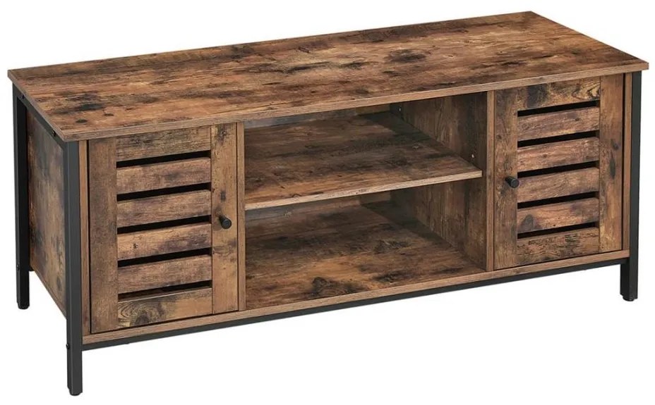 Televízny stolík VOLTAR hnedá/čierna