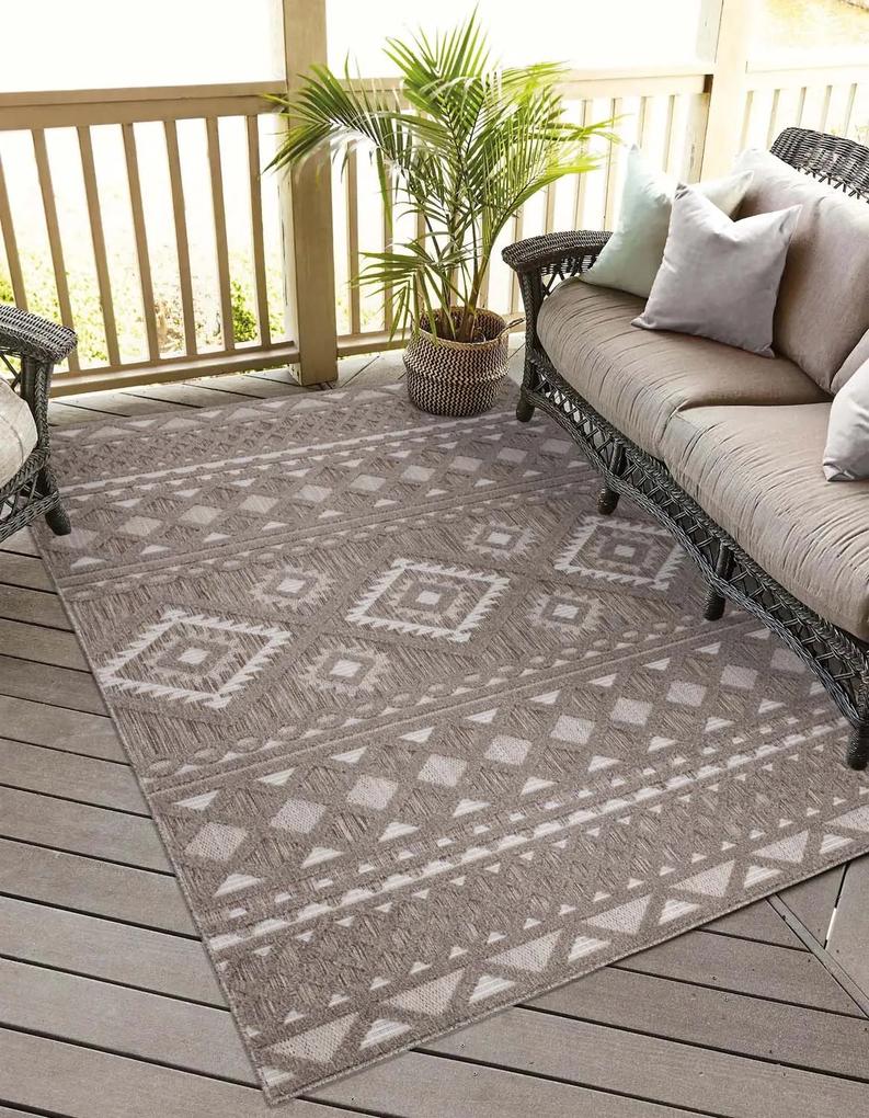 Dekorstudio Terasový koberec SANTORINI - 435 hnedý Rozmer koberca: 60x110cm