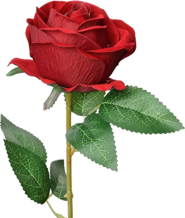 Artificial Flower Rose 50 Cm Red Plastic - 8*8*50 cm