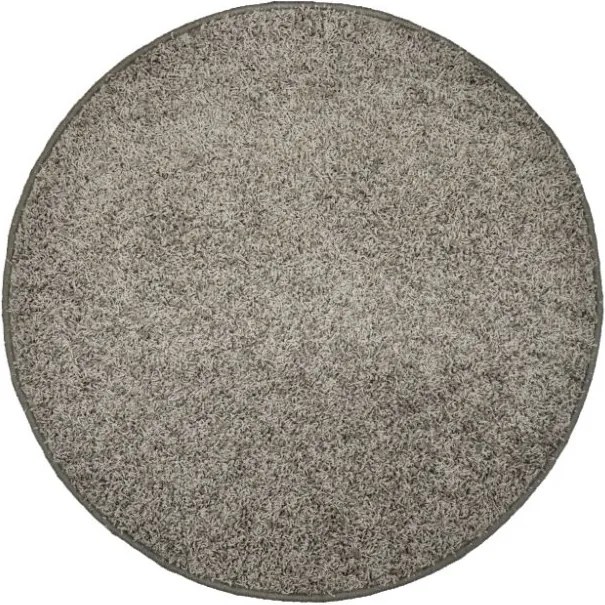 Vopi koberce AKCE: 50x50 cm Kusový kulatý koberec Color Shaggy šedý - 50x50 (průměr) kruh cm