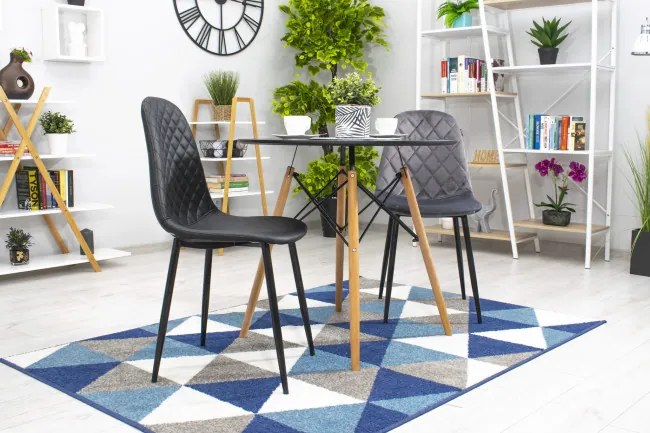 Set štyroch jedálenských stoličiek ASTI tmavo sivé (4ks)