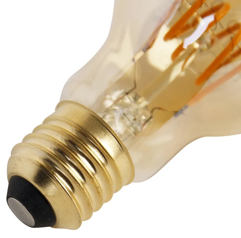 Sada 5 stmievateľných LED špirálových žiaroviek E27 A60 Goldline 4W 270 lm 2200K