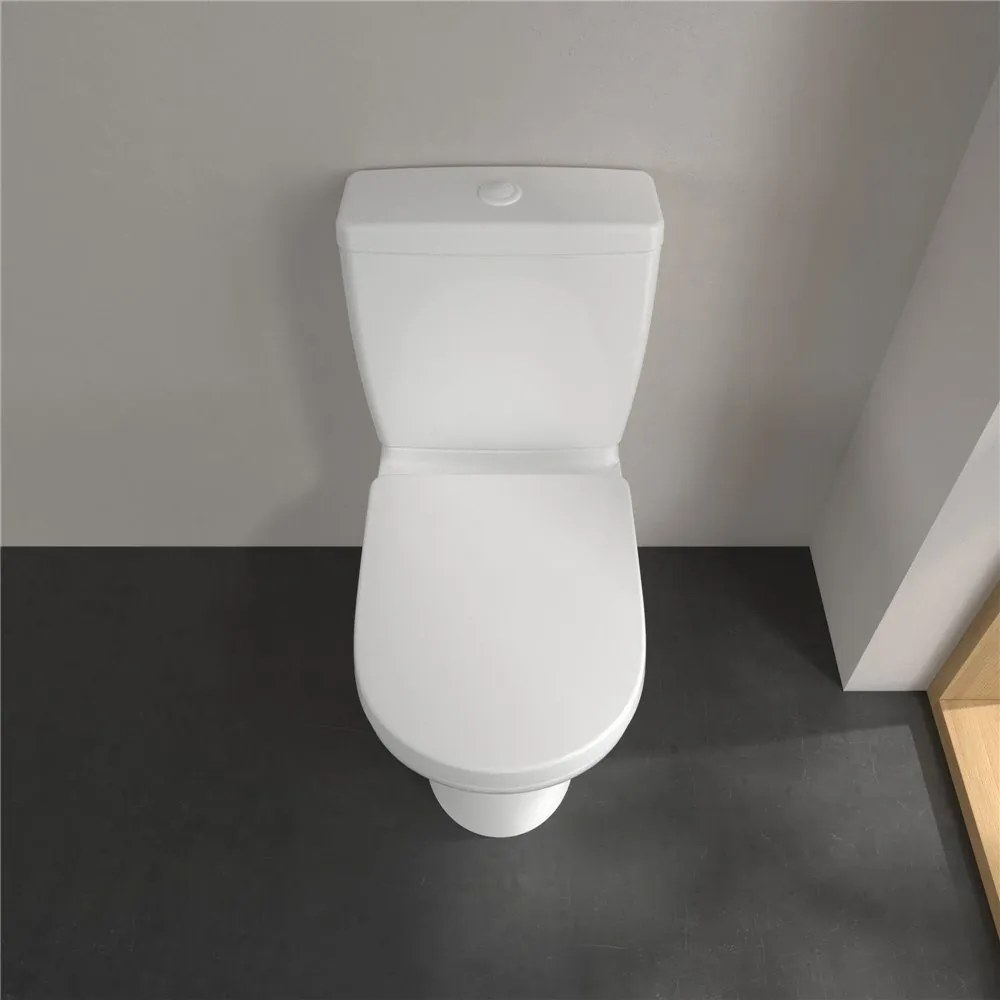 VILLEROY &amp; BOCH O.novo WC misa kombi s hlbokým splachovaním, zadný odpad, 360 x 640 mm, biela alpská, 56581001