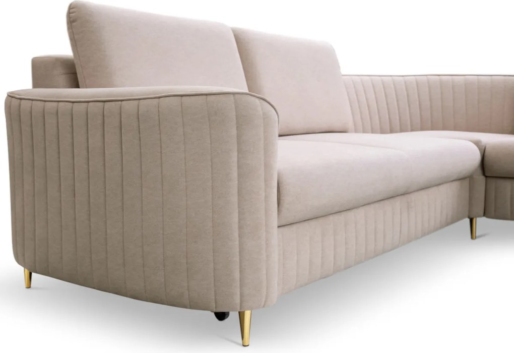 Exkluzívny rohový gauč 251×251 Zásuvka na posteľnú bielizeň Funkcia Vero LN08 O-sofa