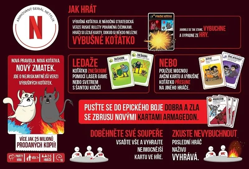 Asmodee Výbušné mačiatka: Dobro a zlo