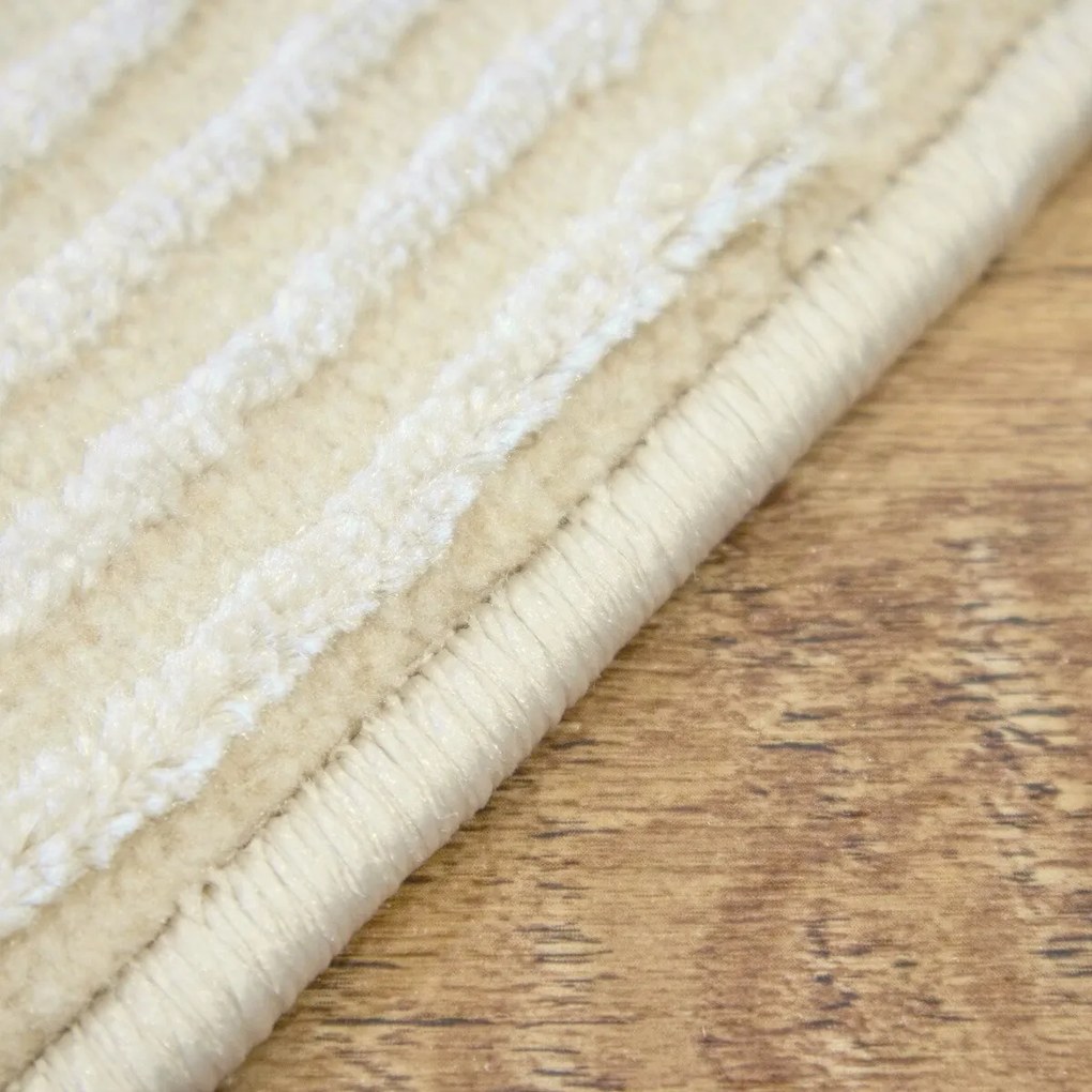 Angel Carpet, Kusový koberec Zafiro 25 Beige, 80x150, béžová, kancelária