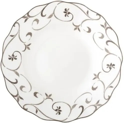 Hlboký tanier z kostného porcelánu Brandani Ricciolo Di Dama, ⌀ 22 cm
