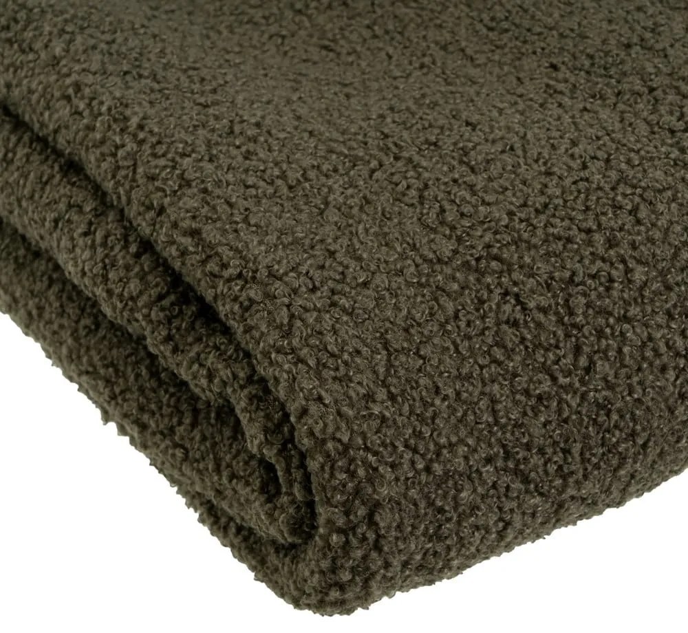 Zelená deka s baránkom 130x160 cm Sherpa Bouclé – Casa Selección