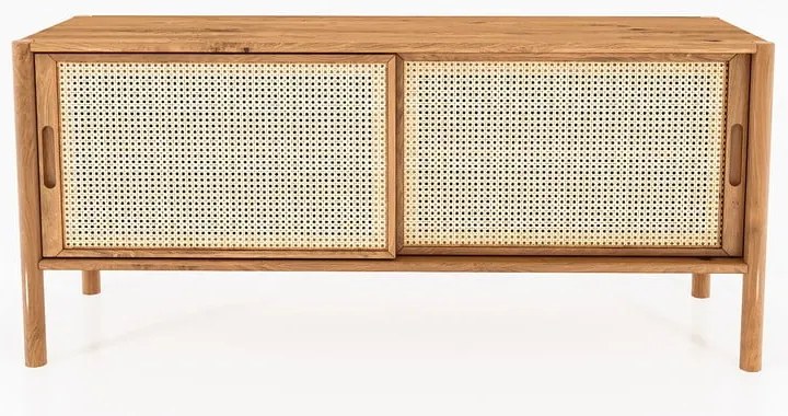 TV stolík z dubového dreva 142x64 cm Pola - The Beds