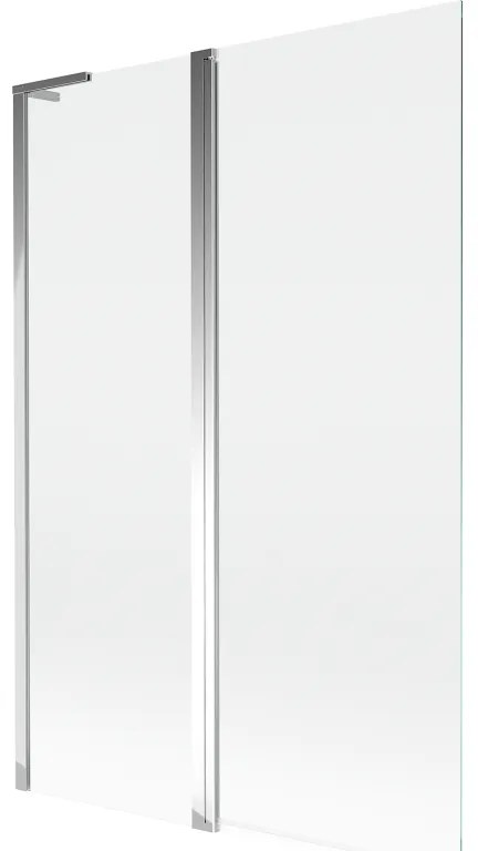 Mexen Mist L, 2-krídlová vaňová zástena 120 x 150 cm, číre sklo, chrómový profil, 8A9L-120-011-01-00