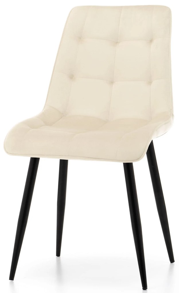 JAKS Jedálenská stolička chic velvet krémová