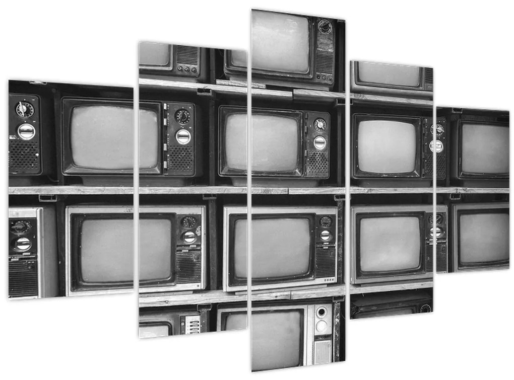 Obraz - Retro televízie (150x105 cm)