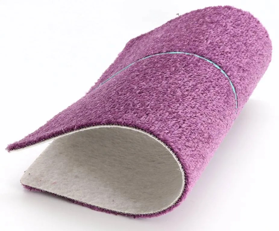 Koberec metráž Dynasty 45, na mieru, šíře 4m, fialová, filc, obývacia izba, Betap