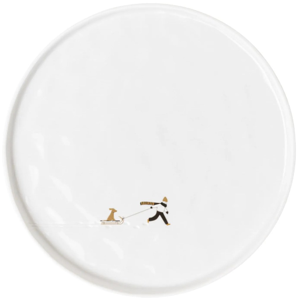 räder Porcelánový tanier Dog Sled 22 cm