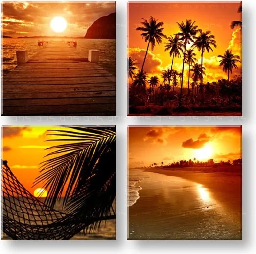 Obraz na stenu Summer time 4 dielny XOBKOL23E42