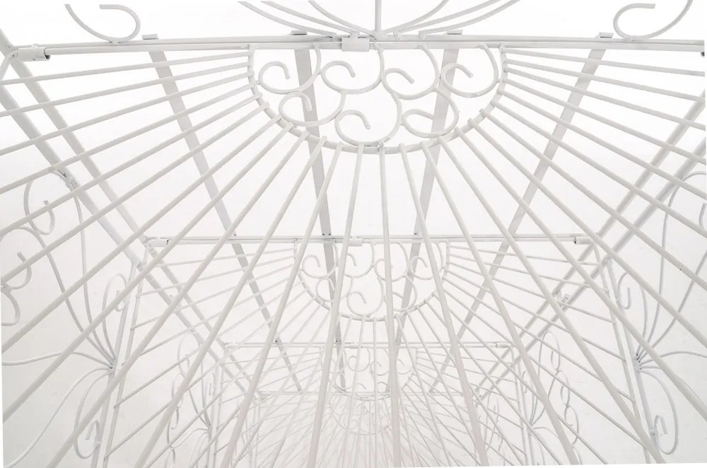 Kovová polica regál Maia - Biela