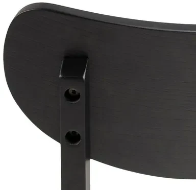 Čierna stolička v retro štýle BLACKY
