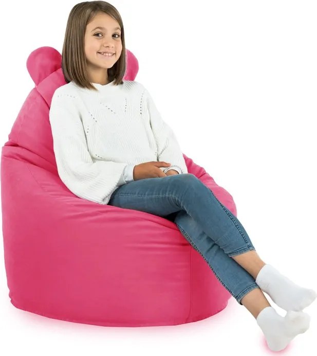 Detské kreslo Sako TEDDY – mäkké plyšové kreslo pre najmenších Farba: Hnedý