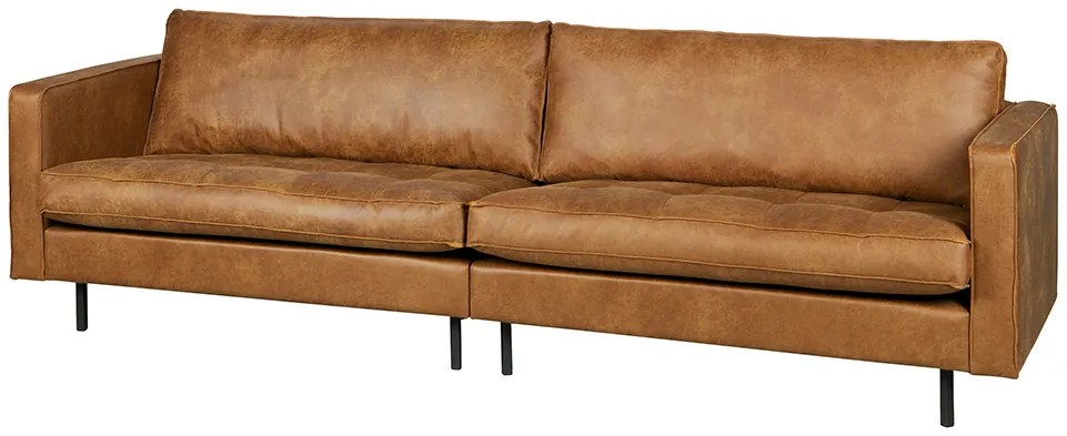 BePureHome Rodeo Classic sedačka z recyklovanej kože - Čierna