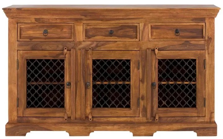 furniture-nabytek.cz - Příborník Merlin 150cm s kovovými dvířky