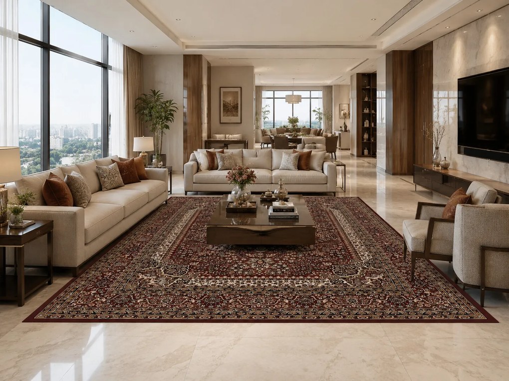 Ayyildiz, Kusový koberec Marrakesh 207 red, 120x170, červená, kancelária