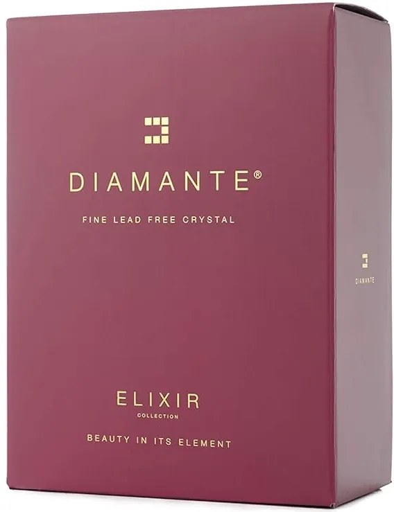 Diamante poháre na biele víno Romance s kamienkami Swarovski 330ml 2KS