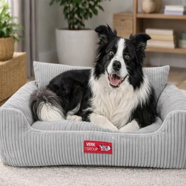 Pelech pre psa / mačku L - Menčester gaučík - svetlá sivá