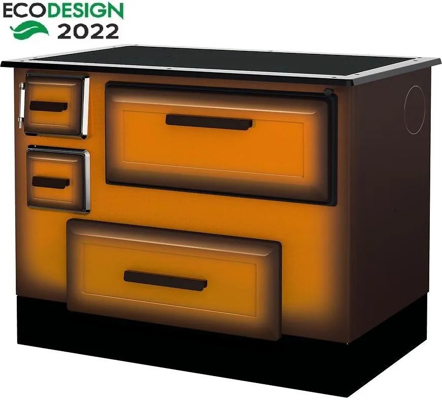 Sporák Alfa 55 Eco DeLux 6 kW pravý