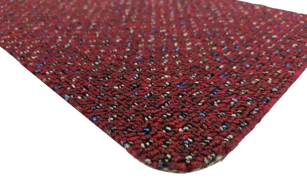 Koberec metráž New Techno 3558 vínovej, na mieru, šíře 4m,5m, červená, ab (mriežka), chodba / predsieň, Timzo