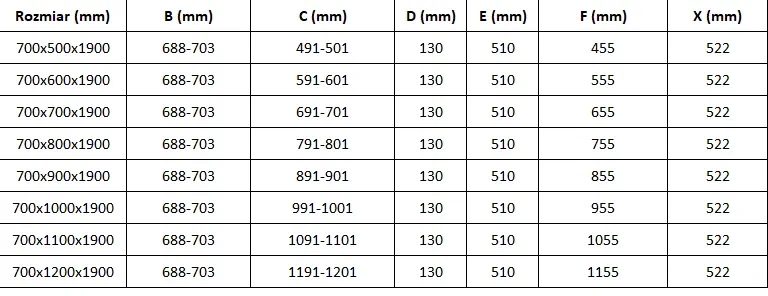 Mexen Roma, sprchovací kút 70 (dvere) x 100 (stena) cm, 6mm číre sklo, zlatý profil + slim sprchová vanička 5cm, 854-070-100-50-00-4010