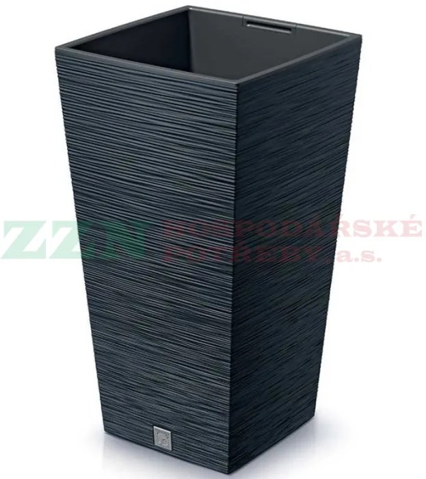 Kvetináč FURU SQUARE 24 cm, antracitový