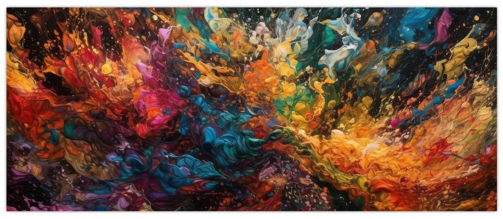 Obraz - Farebná abstrakcia II. (120x50 cm)