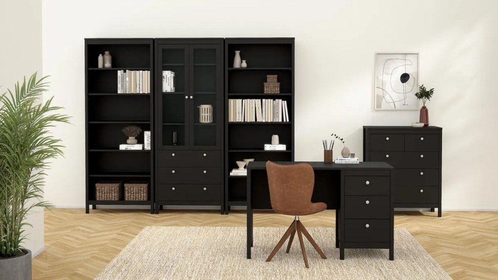 Knihovňa Realty 78 cm čierna