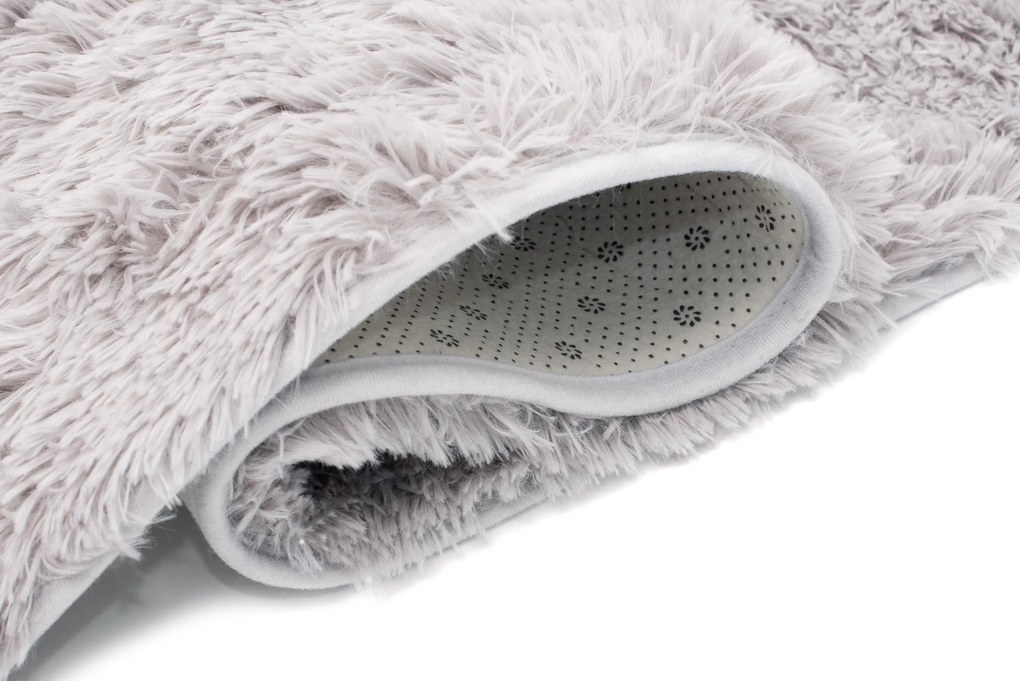 TA Koberec LIGHT GREY LIGHT GREY SILK Sivý Obdĺžnikový Rozmer: 80x150 cm