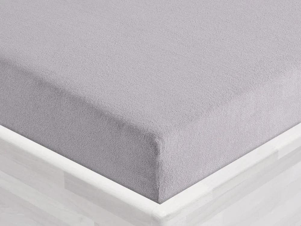 Froté napínacie prestieradlo FR-028 Svetlo sivé 90 x 220 - výška 20 cm