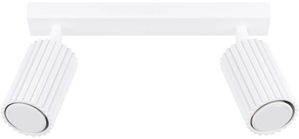 Sollux SL.1542 - Bodové svietidlo KARBON 2xGU10/10W/230V biela