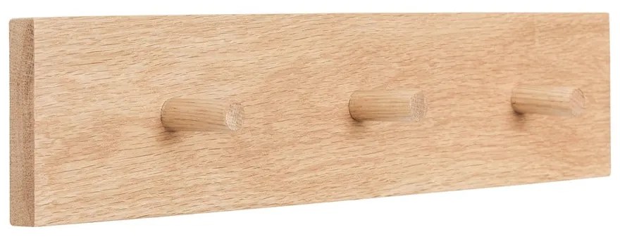Nástenný vešiak z dubového dreva v prírodnej farbe Folk – Hübsch