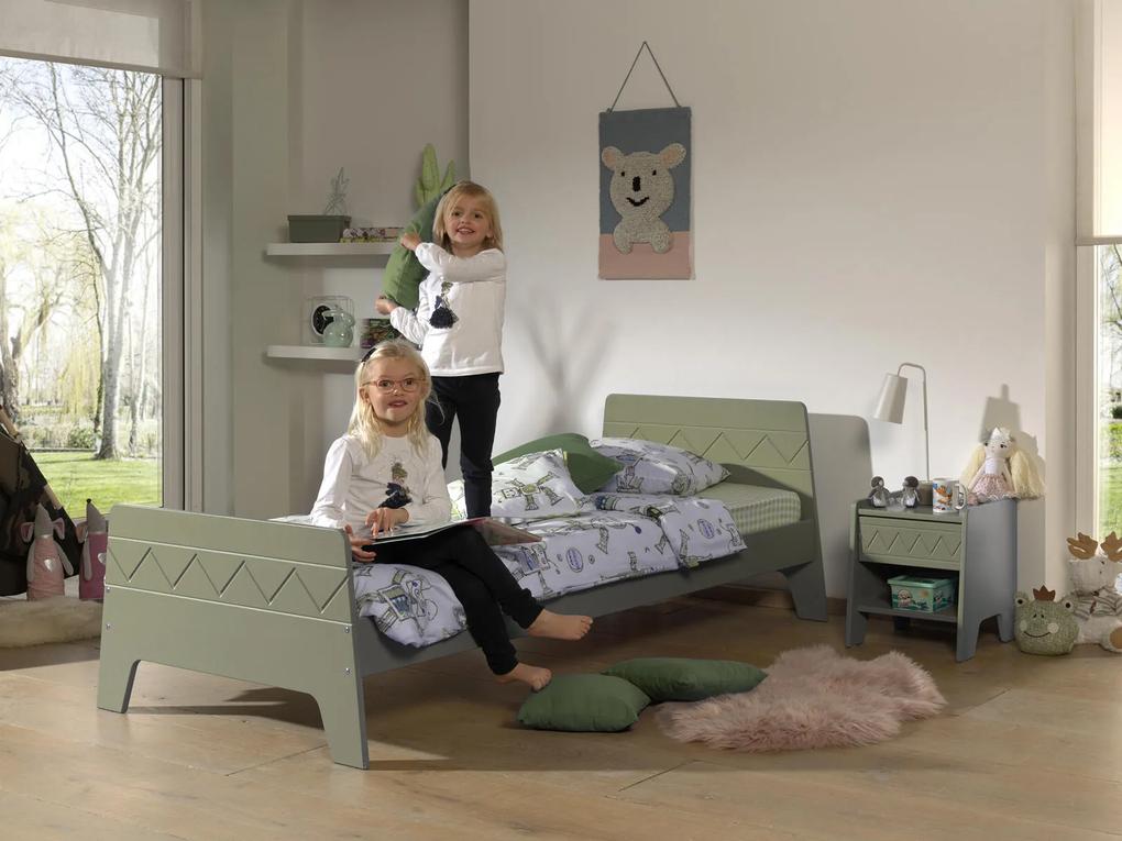 Detská posteľ biela s nočným stolíkom Winny