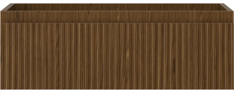 Mexen Rivel, kúpeľňová skrinka 70 cm, 1 zásuvka, drážkovaná, orech, 91A20-07023-1-BF86