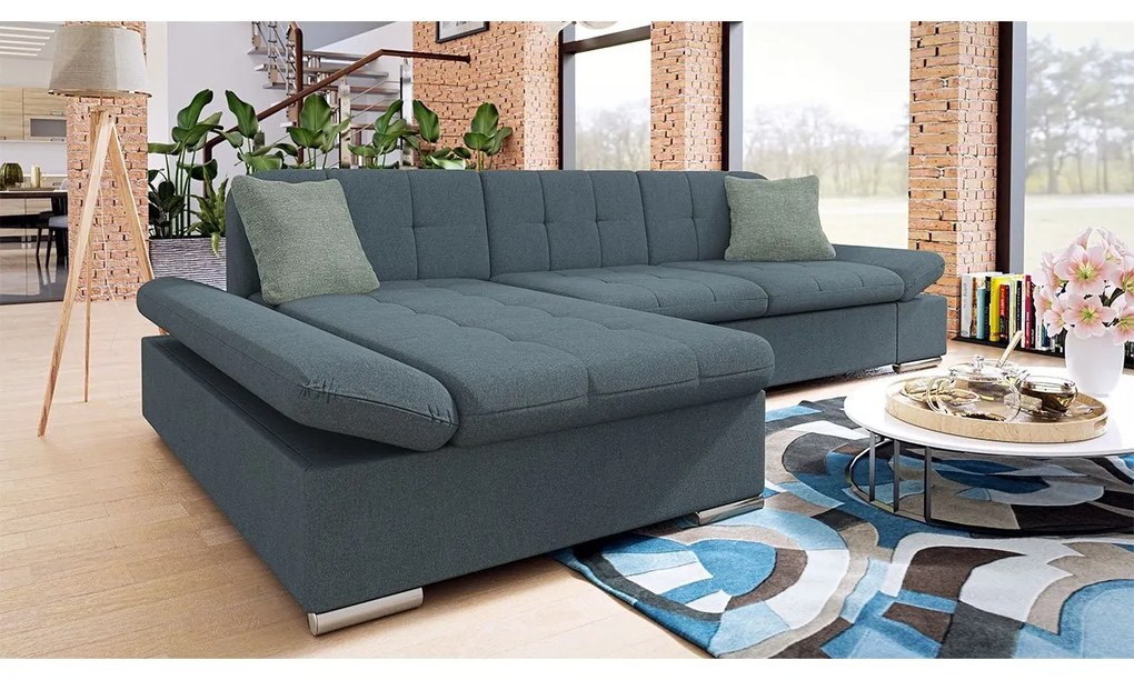 Rohová rozkladacia sedacia súprava Laviva Premium, Dostupné poťahy: Corbett 78, Strana: pravá