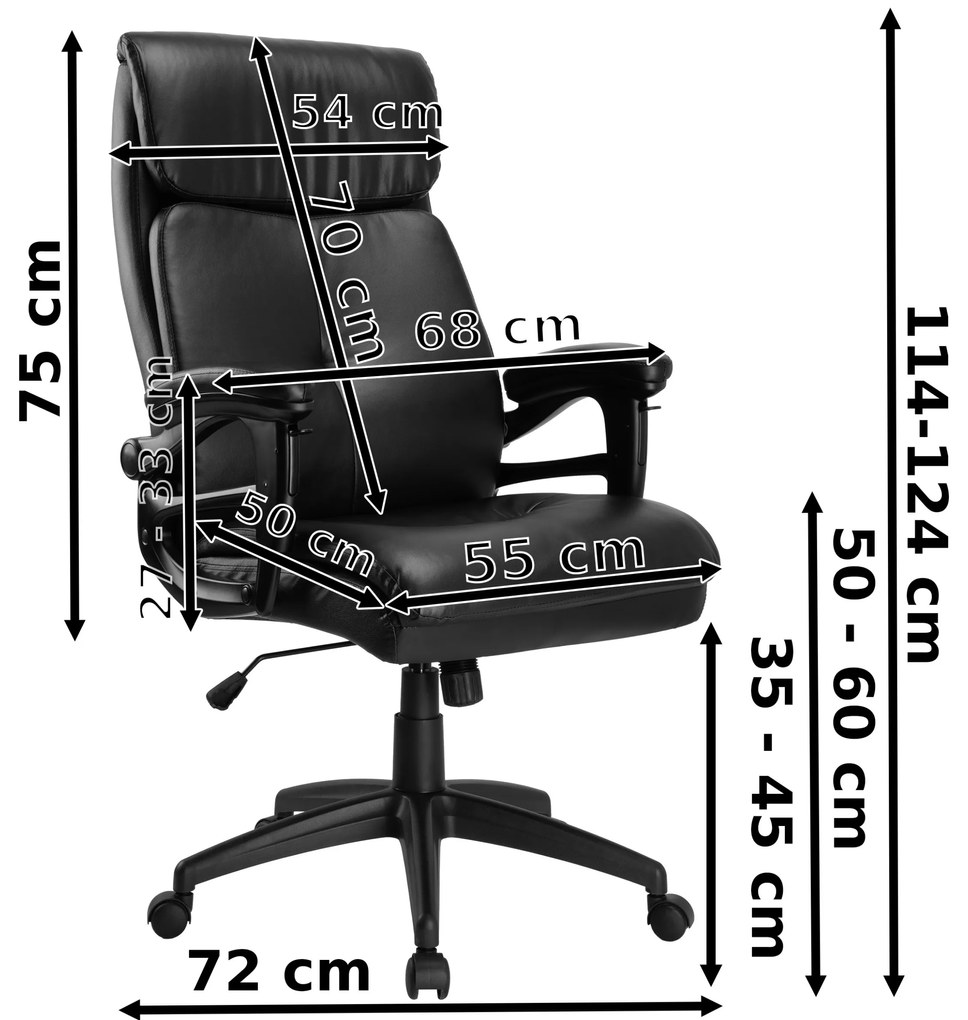 Kancelářské křeslo Concord I černé