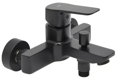 Vaňová batéria SAT Cube Way bez sprchového setu 150 mm čierna matná CU222C